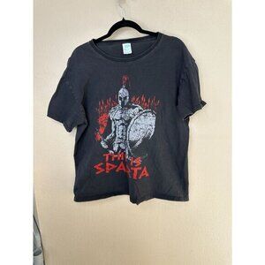 Euphoria Mens Black Shirt Large‎ short sleeve t-shirt Cotton round neck pullover